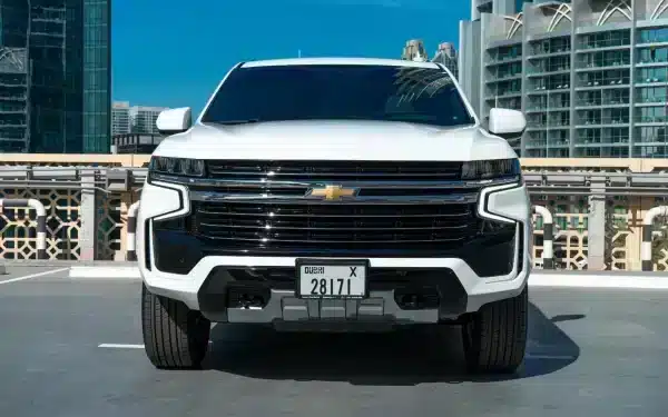 Rent Chevrolet Tahoe (White), 2021 in Dubai - Image 2