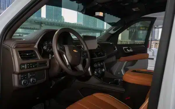 Rent Chevrolet Tahoe (White), 2021 in Dubai - Image 4