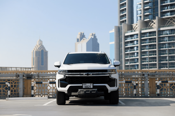 Rent Chevrolet Tahoe (White), 2023 in Dubai - Image 2