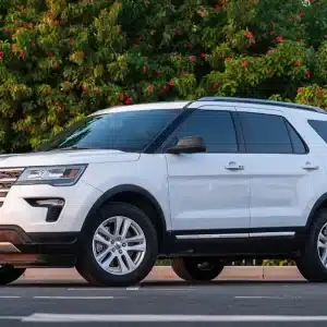 Rent Ford Explorer (White), 2019 in Dubai