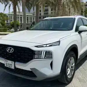 Rent Hyundai Santa Fe (White), 2023 in Dubai
