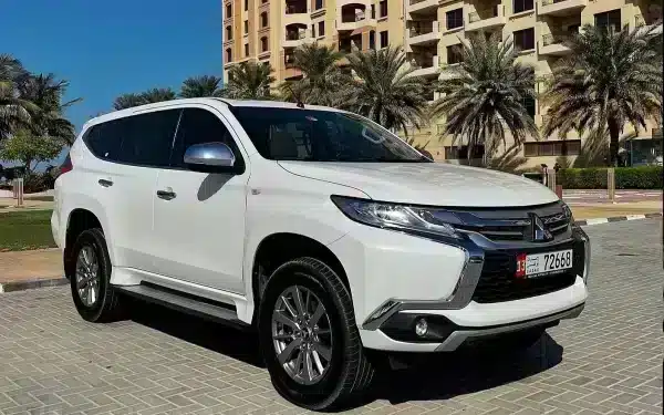 Rent Mitsubishi Montero (White), 2020 in Dubai