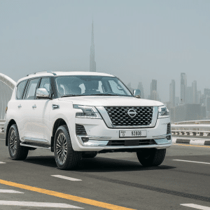 Rent Nissan Patrol (White), 2023 in Dubai