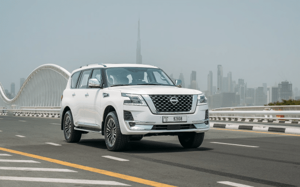 Rent Nissan Patrol (White), 2023 in Dubai