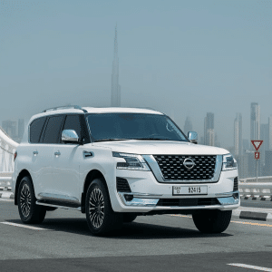 Rent Nissan Patrol (White), 2023 in Dubai