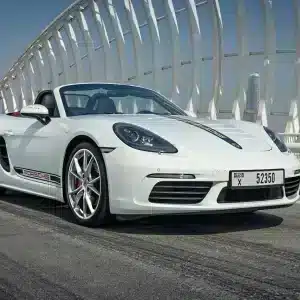 Rent Porsche Boxster 718 (White), 2019 in Dubai