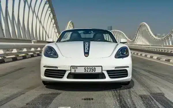 Rent Porsche Boxster 718 (White), 2019 in Dubai - Image 2
