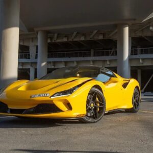Rent Ferrari F8 (Yellow), 2022 in Dubai