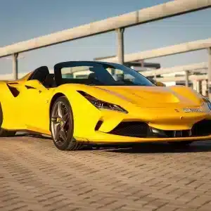 Rent Ferrari F8 (Yellow), 2022 in Dubai