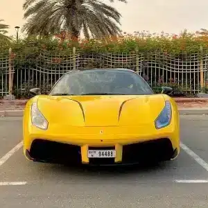 Rent Ferrari 488 (Yellow), 2018 in Dubai