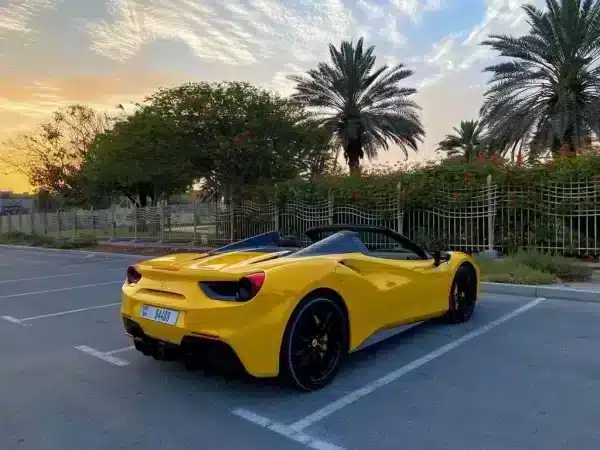 Rent Ferrari 488 (Yellow), 2018 in Dubai - Image 4