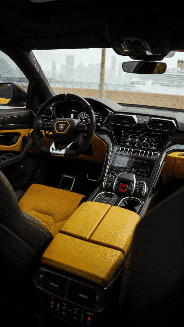 Rent Lamborghini Urus (Yellow), 2019 in Dubai - Image 3